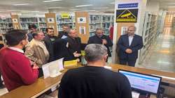 بازدید بازرس کل قضایی آذربایجان غربی از کتابخانه مرکزی ارومیه